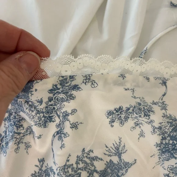 Princess Polly Blue and Cream Mini Dress - Picture 5 of 8